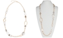 Style & Co Two-Tone Circle Station Necklace, 43" + 3" extender, Created for Macy's 
